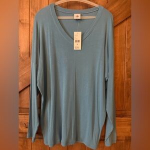 CAbi Serenity Tee. Storm Blue. Size M.